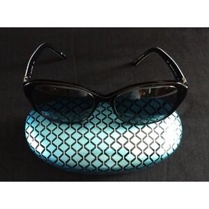 Vera Bradley Sunglasses Havana Rose Black Silver-Tone Womens & Max Studio Case